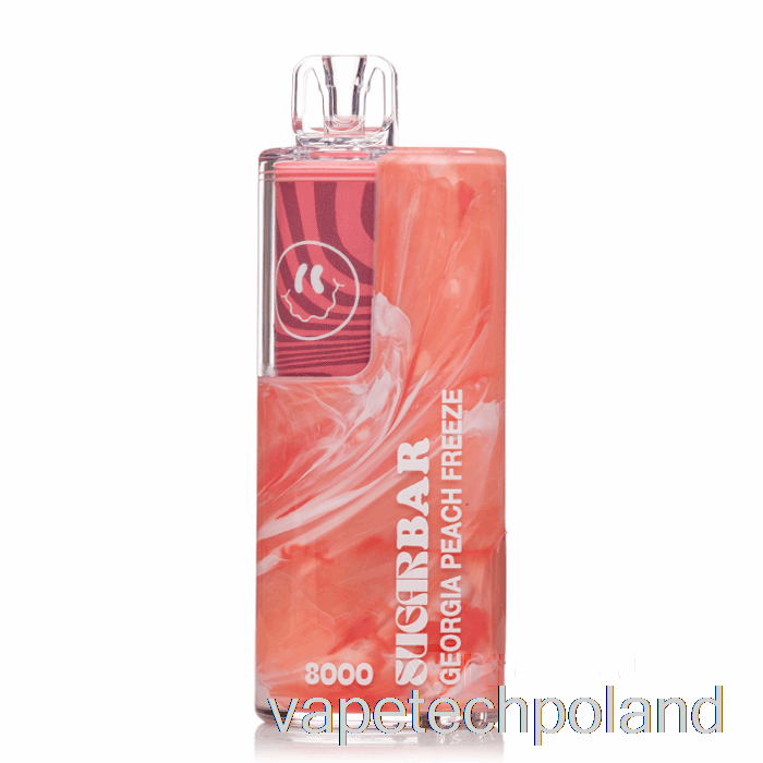 Vape Pen Sugar Bar Sb8000 0% Zero Nikotyny Jednorazowe Gruzja Brzoskwinia Zamrożenie